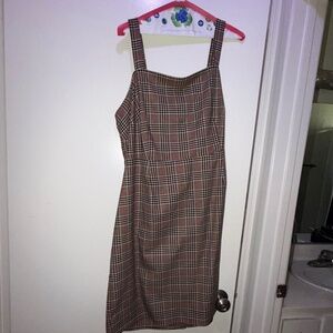 Women’s plaid A-line mini dress